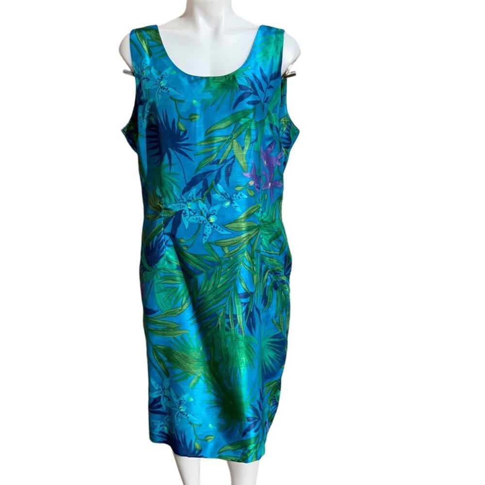 R&K Originals Tropical Floral print dress Size 16